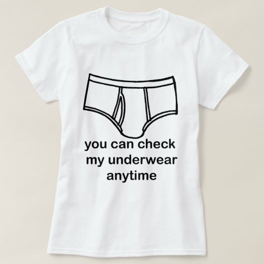 下着の点検 Tシャツ (デザイン正面)