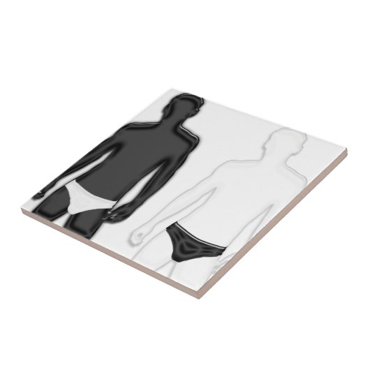 下着の男性 タイル (側面)