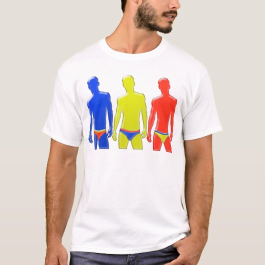 下着の男性 Tシャツ (正面)