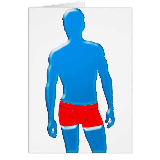 下着の男 (正面)