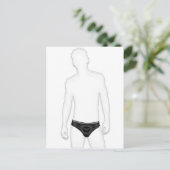 下着の男 ポストカード (スタンド正面)