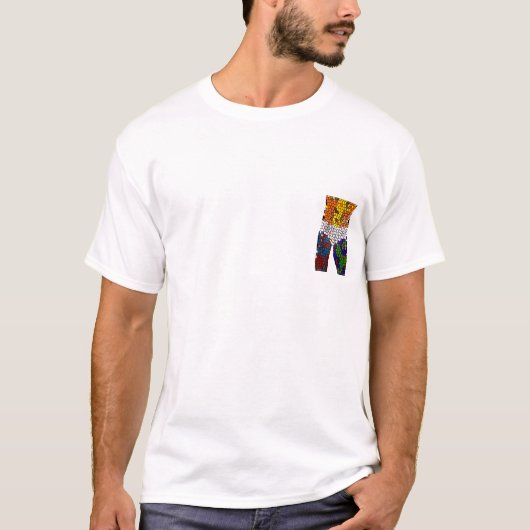 下着シャツを着た男 Tシャツ (正面)