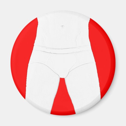 下着マグネットを着た男 マグネット (正面)