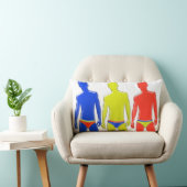 下着枕の男性 ランバークッション (椅子)