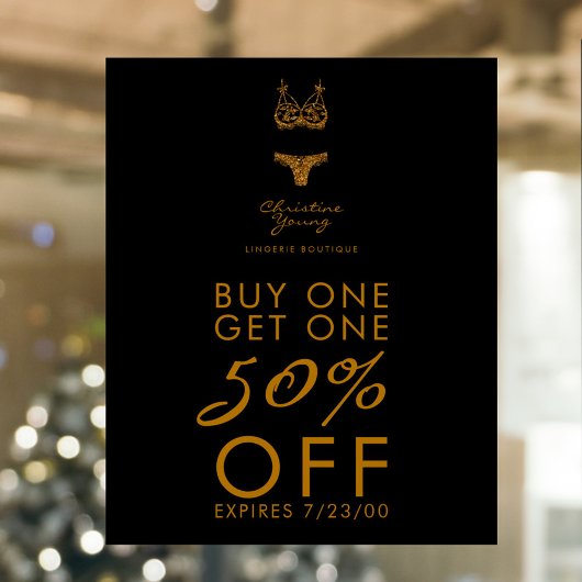 下着物店ランジェリーブティック販売提案 ポスター