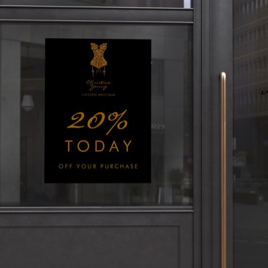 下着物店ランジェリーブティック販売提案 ポスター