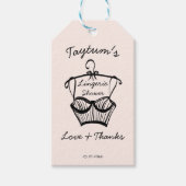 下着 ブライダルシャワーの感謝の品 ギフトタグ (正面)