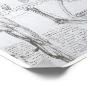 下肢骨、レオナルド・ダ・ヴィンチ ポスター (角)