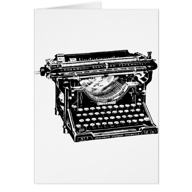 下草のタイプライターの作家 (正面)