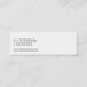 下草のタイプライターの作家 スキニー名刺 (裏面)