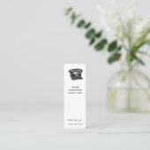 下草のタイプライターの作家 スキニー名刺 (スタンド正面)