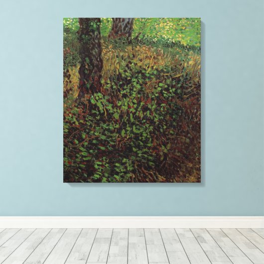 『下草』（したくさ、Vincent van Goghによる） キャンバスプリント (インサイチュ (ウッドフロア))
