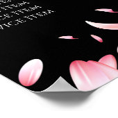 下落する花びら価格表ポスター ポスター (角)