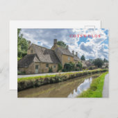 下虐殺の村のビューポストカード ポストカード (正面/裏面)