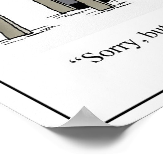 下表の寄付の犬の税金の漫画 ポスター (角)