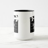 下見板を持つ映画ギーク マグカップ (中央)