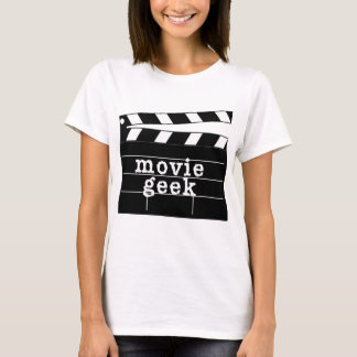 下見板を持つ映画ギーク Tシャツ