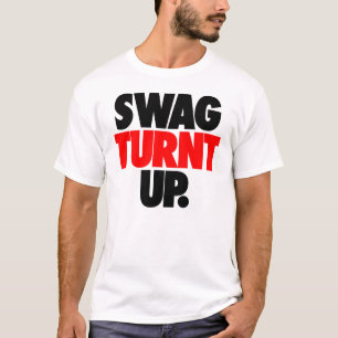 下記によってスワッグTurnt: Trenz Unltd。 白いティー Tシャツ