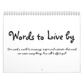 下記によって住む単語: 月1ワード カレンダー (カバー)