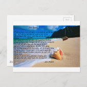 下記によって海の熱: ジョンMasefield ポストカード (正面/裏面)