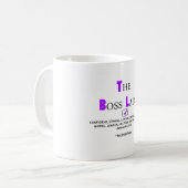 下記によって高飛車な女性: chicasunshine コーヒーマグカップ (正面左)