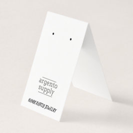 下部に画像を有する縦型テントイヤリングカード 名刺