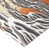 下野の山黒神の霧降の滝 ショートテーブルランナー (コーナー)