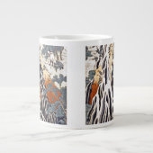 下野の山黒神の霧降の滝 ジャンボコーヒーマグカップ (正面)