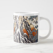 下野の山黒神の霧降の滝 ジャンボコーヒーマグカップ (右)