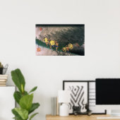 下野歌川広重1833年 ポスター (ホームオフィス)