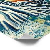 下野黒神山切振の日本の滝 ポスター (角)