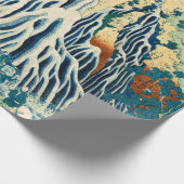 下野黒神山切振の日本の滝 ラッピングペーパー (角)