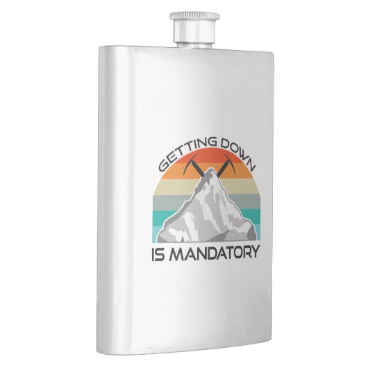 下降りは必須の山登山 フラスク (右)