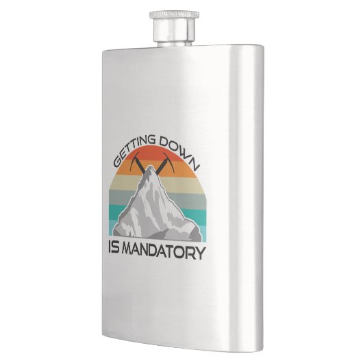 下降りは必須の山登山 フラスク (左)