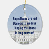 下院の逆転 セラミックオーナメント (左)
