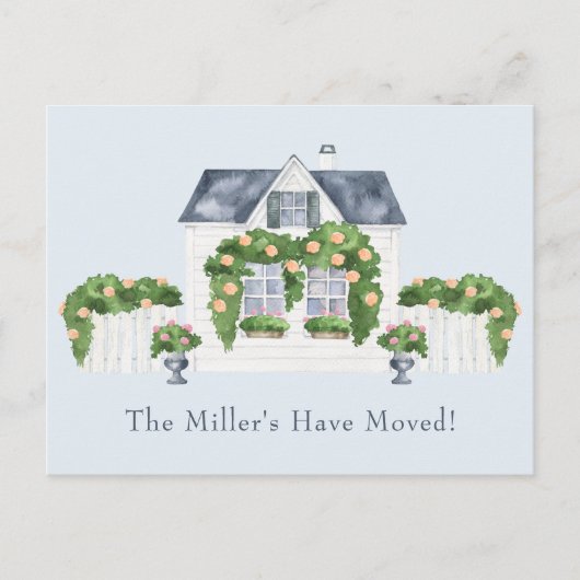 下院引越 案内ポストカード (正面)