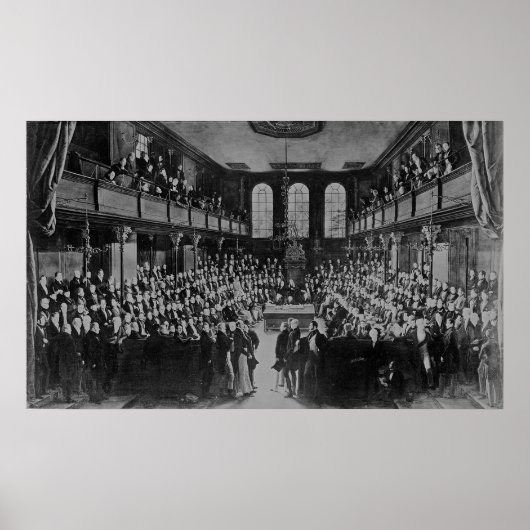 下院，1833年 ポスター (正面)