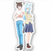 下駄キス中段 シール (正面)