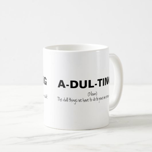 不おもしろい和 コーヒーマグカップ (正面右)