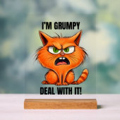 不おもしろい平不満な言葉 アクリルサイン (ニュートラル)