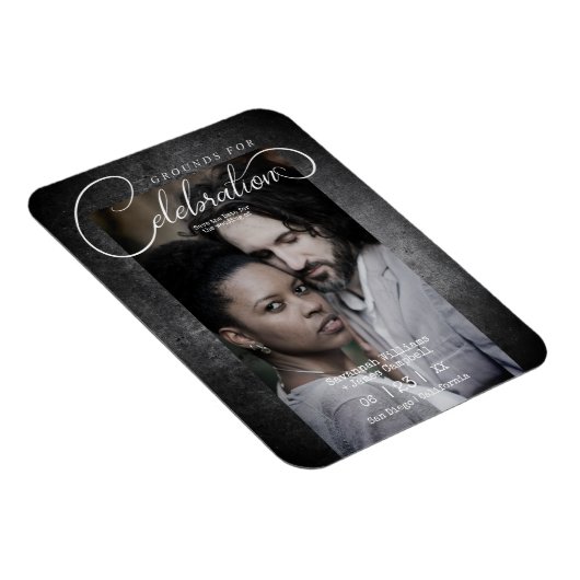 不お洒落潔なお祝い結婚の マグネット (右側)