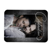 不お洒落潔なお祝い結婚の マグネット (横)