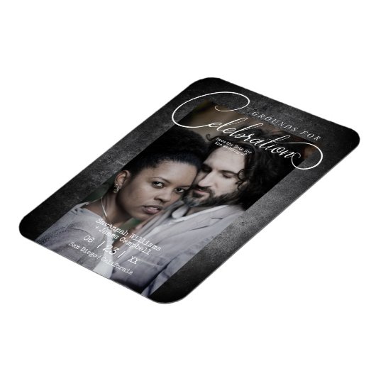 不お洒落潔なお祝い結婚の マグネット (左側)