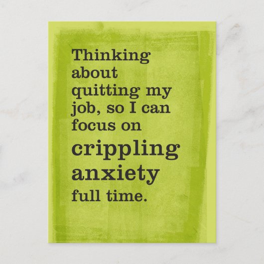 不やめ安のフルタイムへの集中 ポストカード (正面)