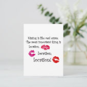 不キスをする動実在産相場愛引用文 ポストカード (スタンド正面)