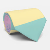 不ストライプ均等なパステルピンク、黄、紫、緑 ネクタイ (ロール)