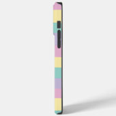 不ストライプ均等なパステルピンク、黄、紫、緑 Case-Mate iPhoneケース (裏面 / 左)