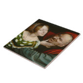 不一致愛好家（Quentin Massys著） タイル (側面)