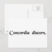 不一致調和 ポストカード (正面/裏面)