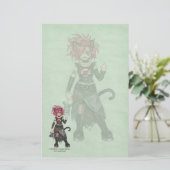 不人情な子猫のゴシック様式文房具 便箋 (スタンド正面)